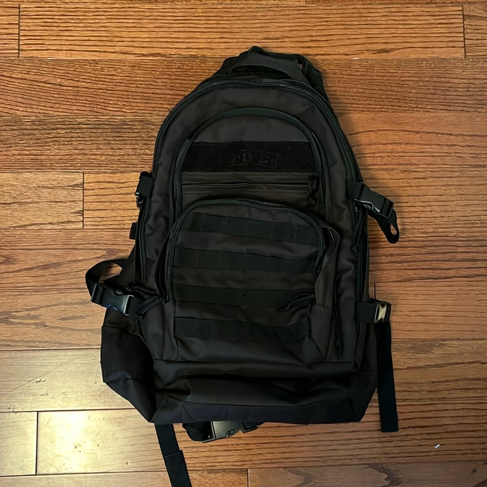 All-black Sandpiper of California (SOC) “Three Day Pass” backpack